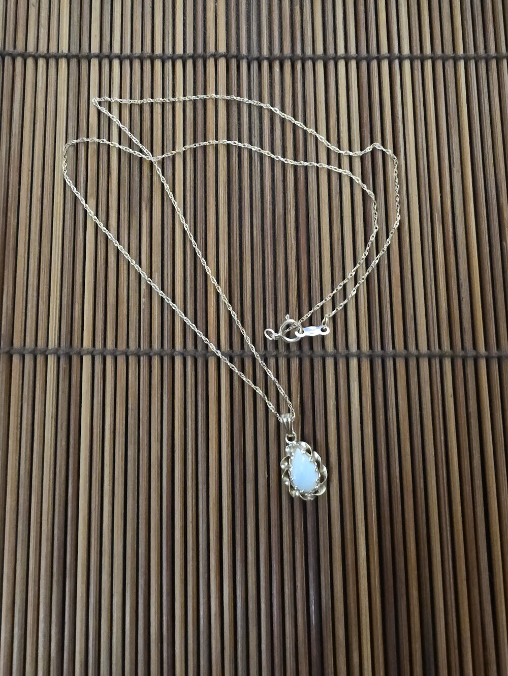 14k Opal Yellow Gold Necklace